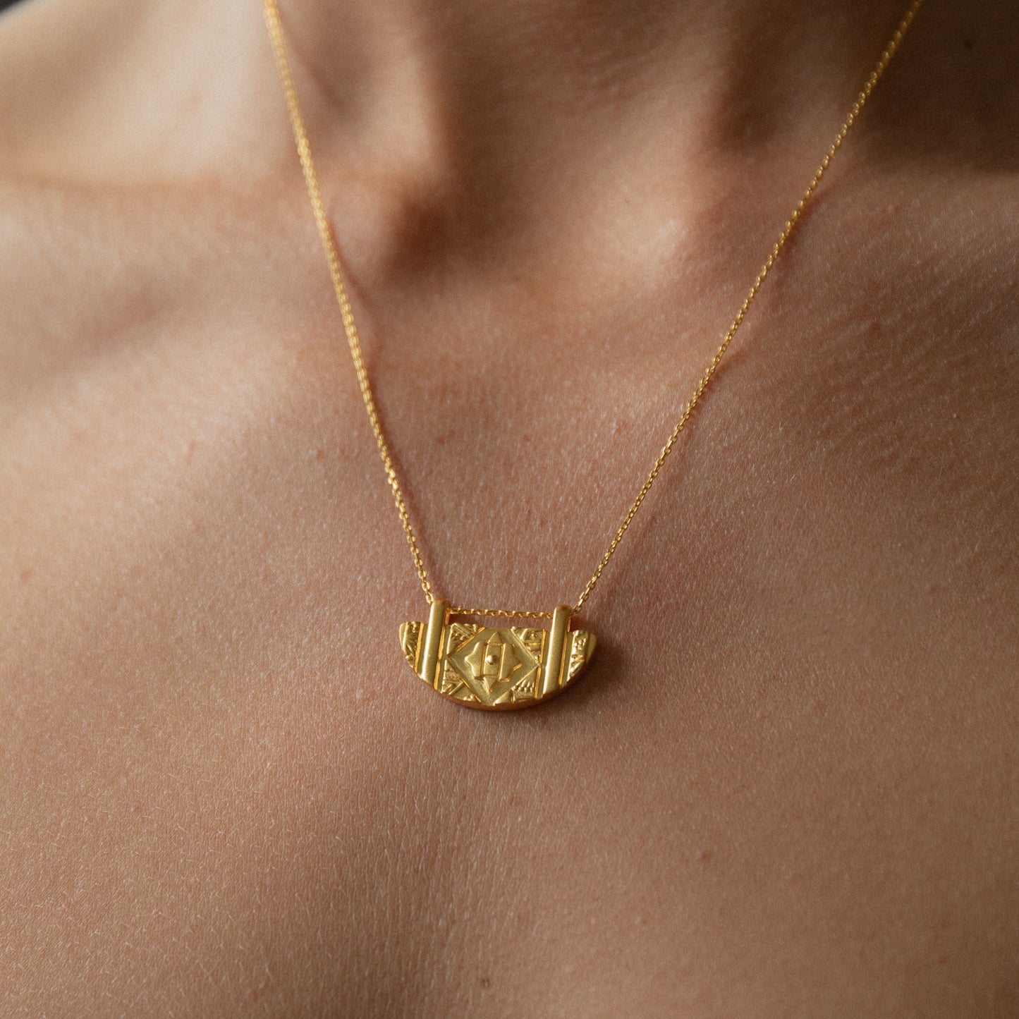 Keizer 18K Gold Necklace - Matte